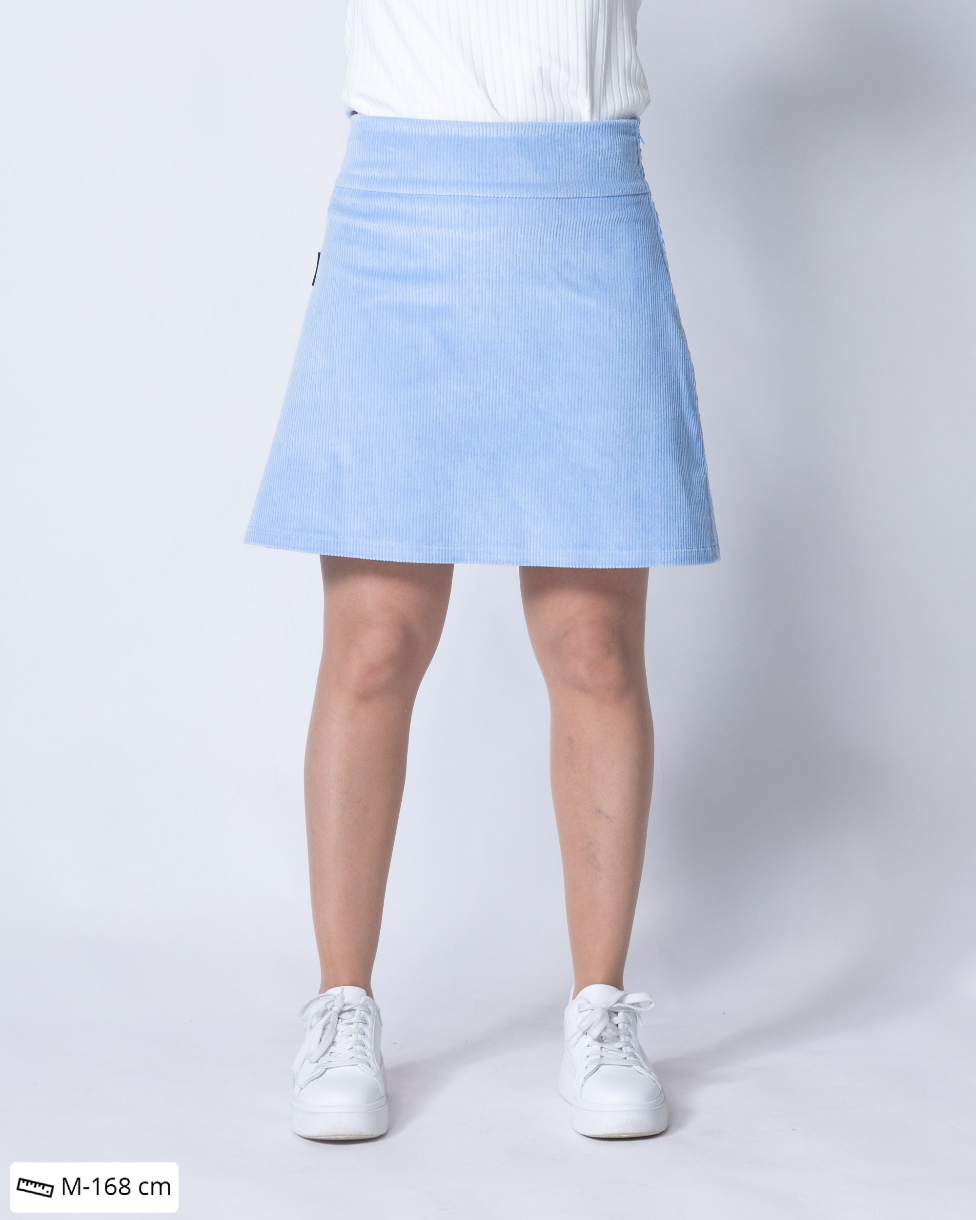 CORDUROY skirt, light blue