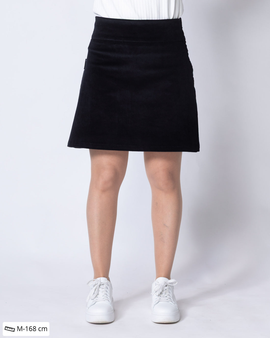 CORDUROY skirt, black