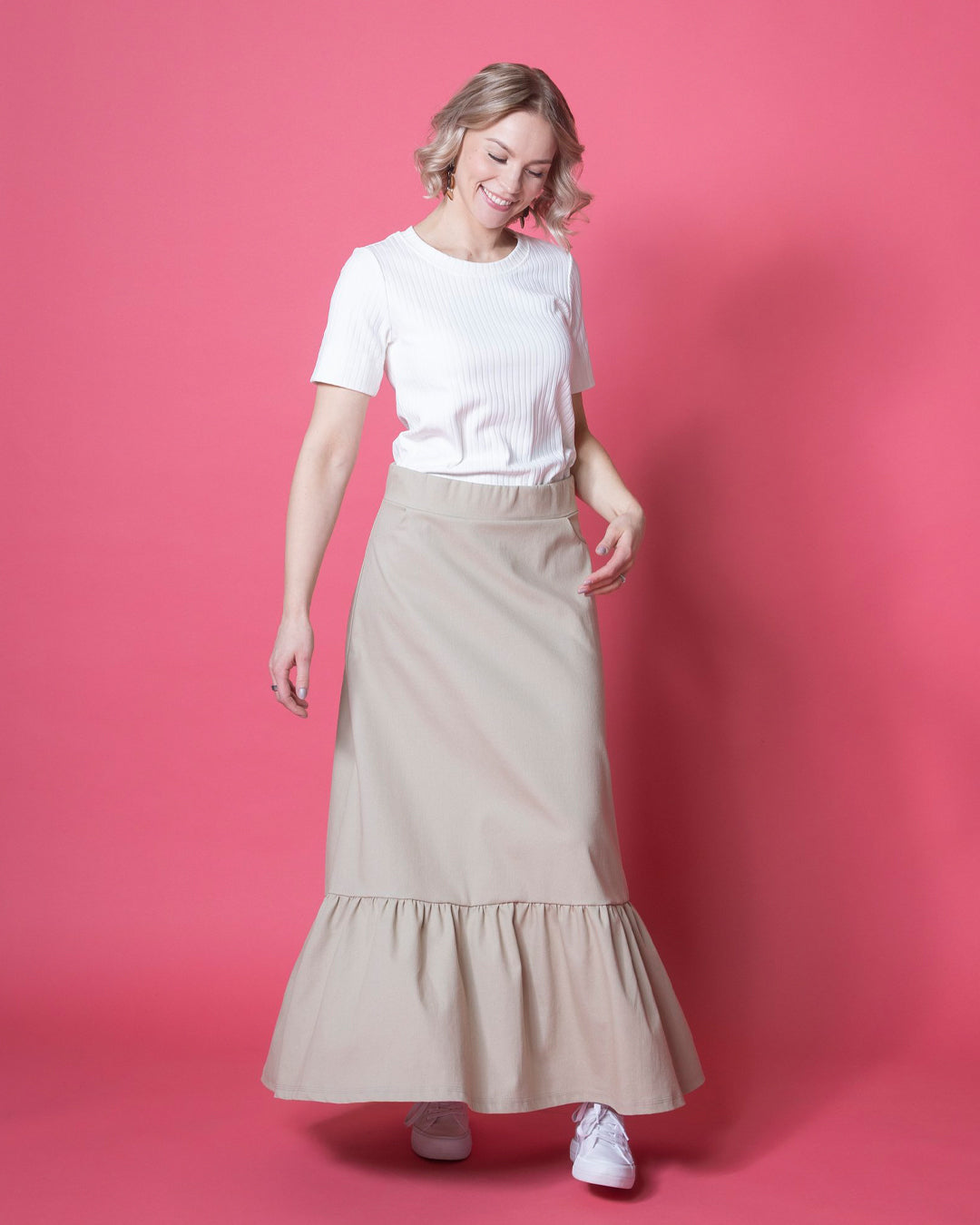 DENIM skirt, light