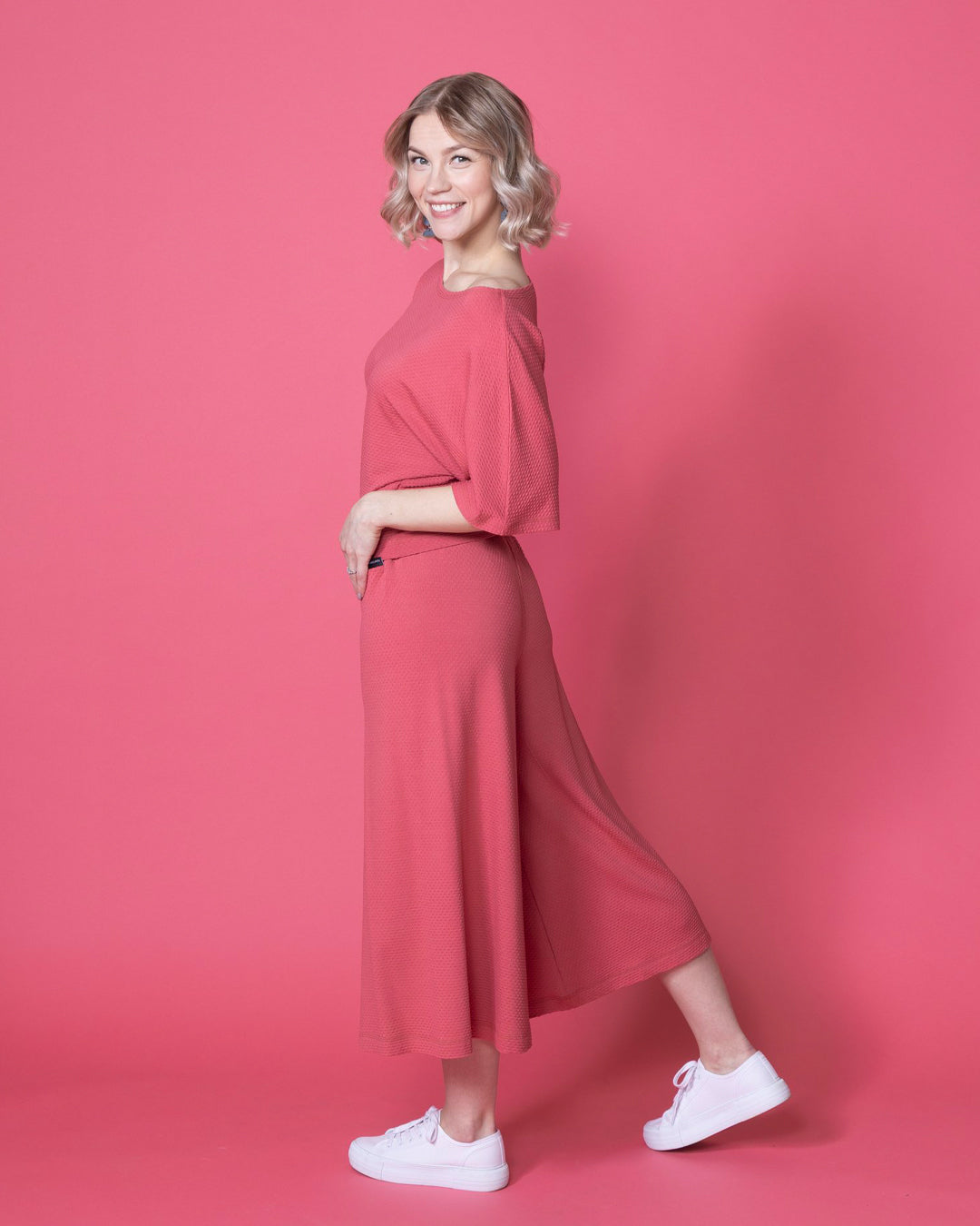 HELMI pants, deep coral