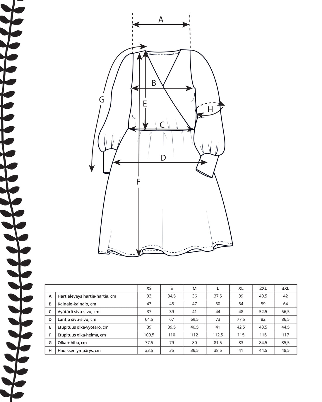 Pattern - helmi dress