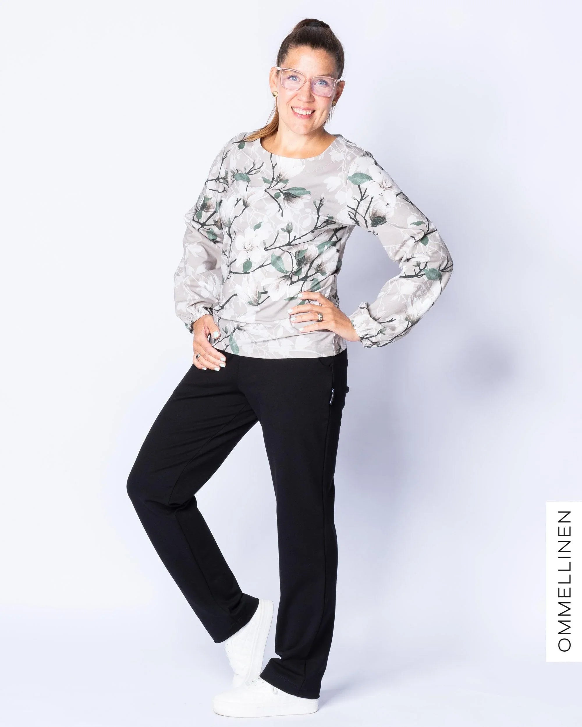 PUFFI shirt - long sleeves, Magnolian kuiskaus - sand