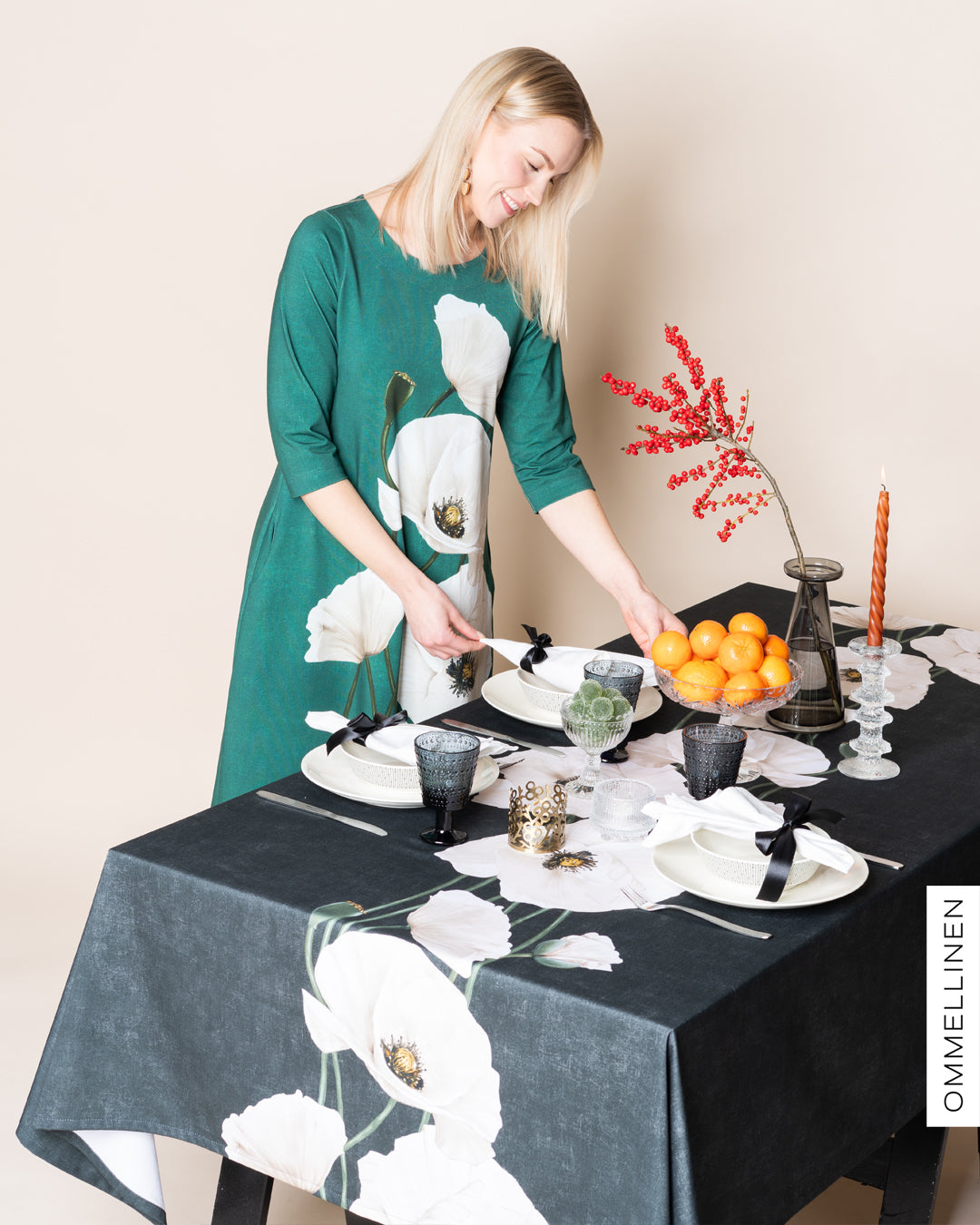 Tablecloth, Yökukka - grey