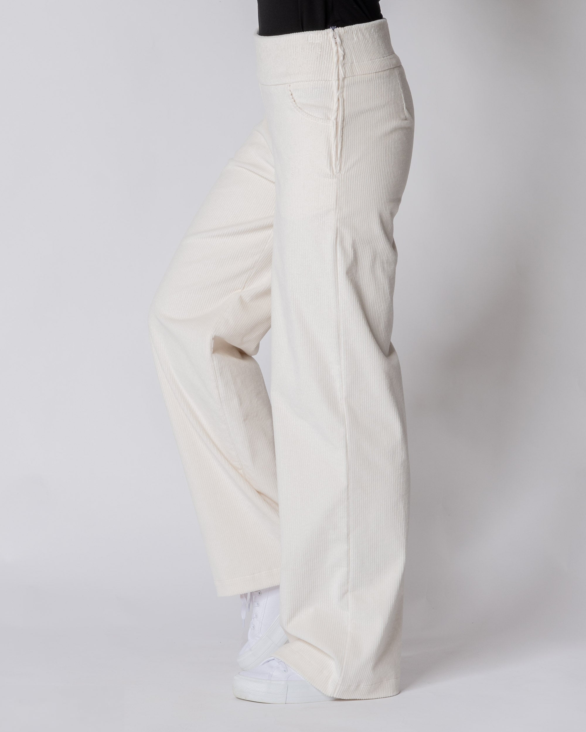 CORDUROY pants - LONG LENGTH, vanilla