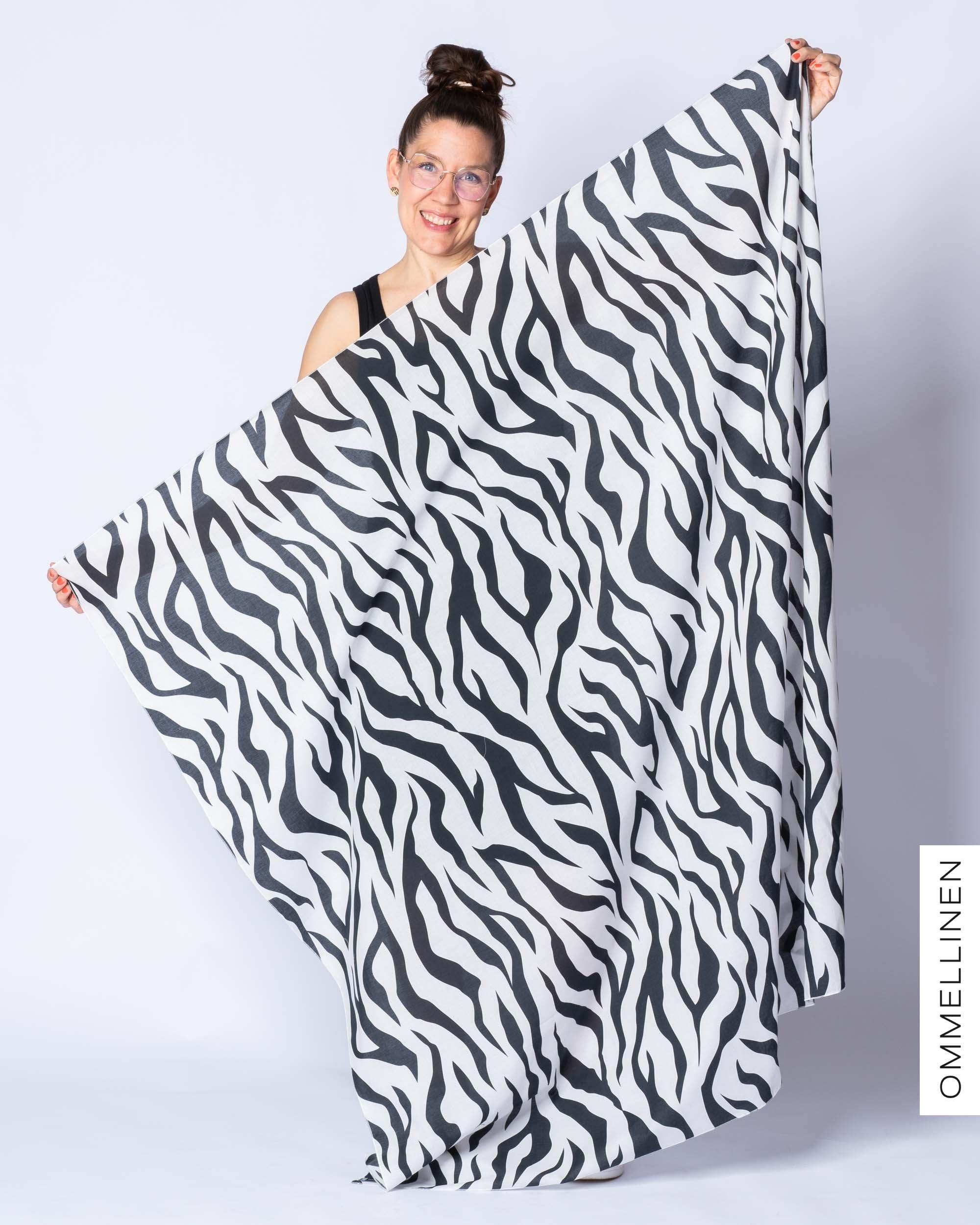 HUPS! Jättihuivi, Villi - mustavalkoinen