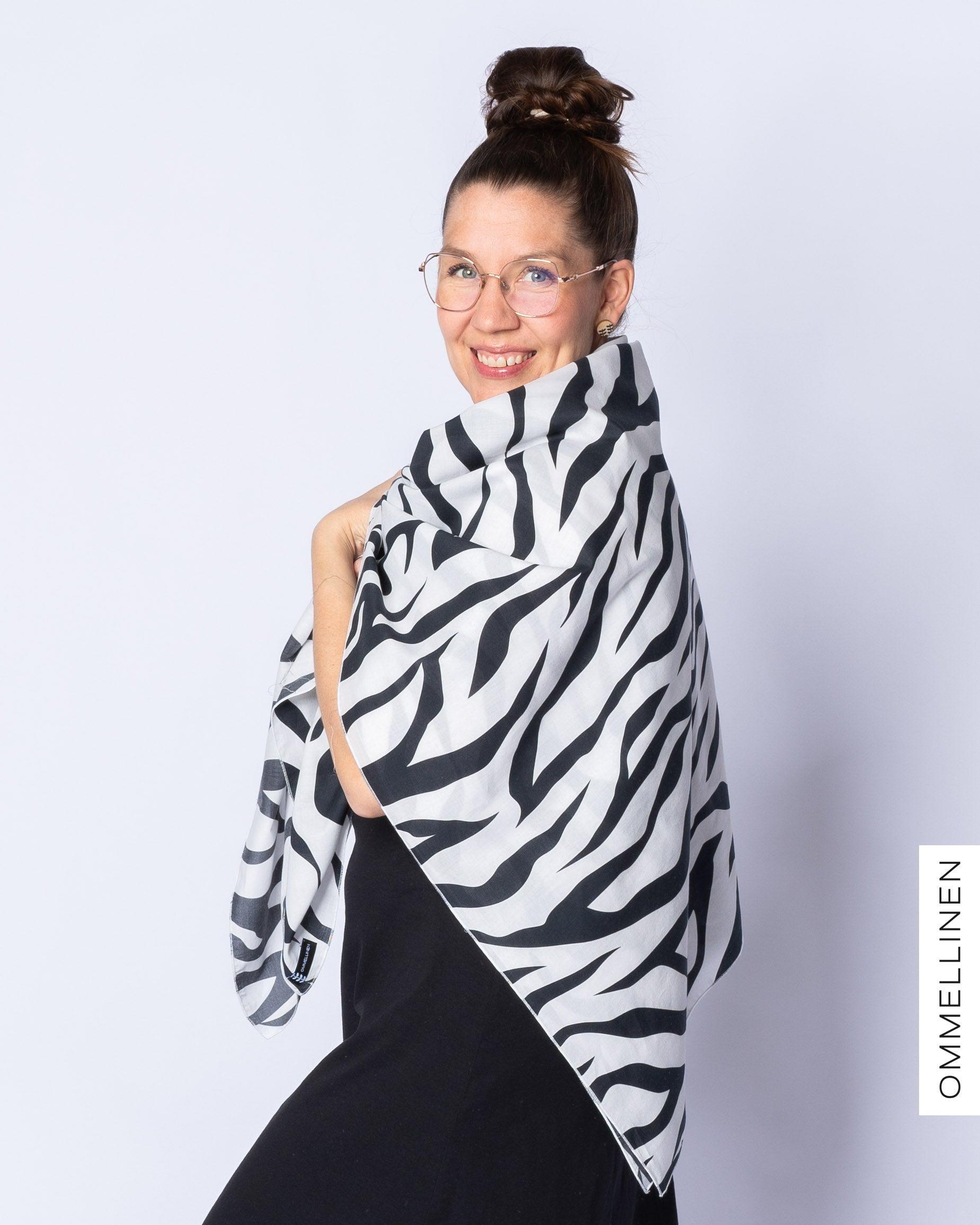 HUPS! Jättihuivi, Villi - mustavalkoinen