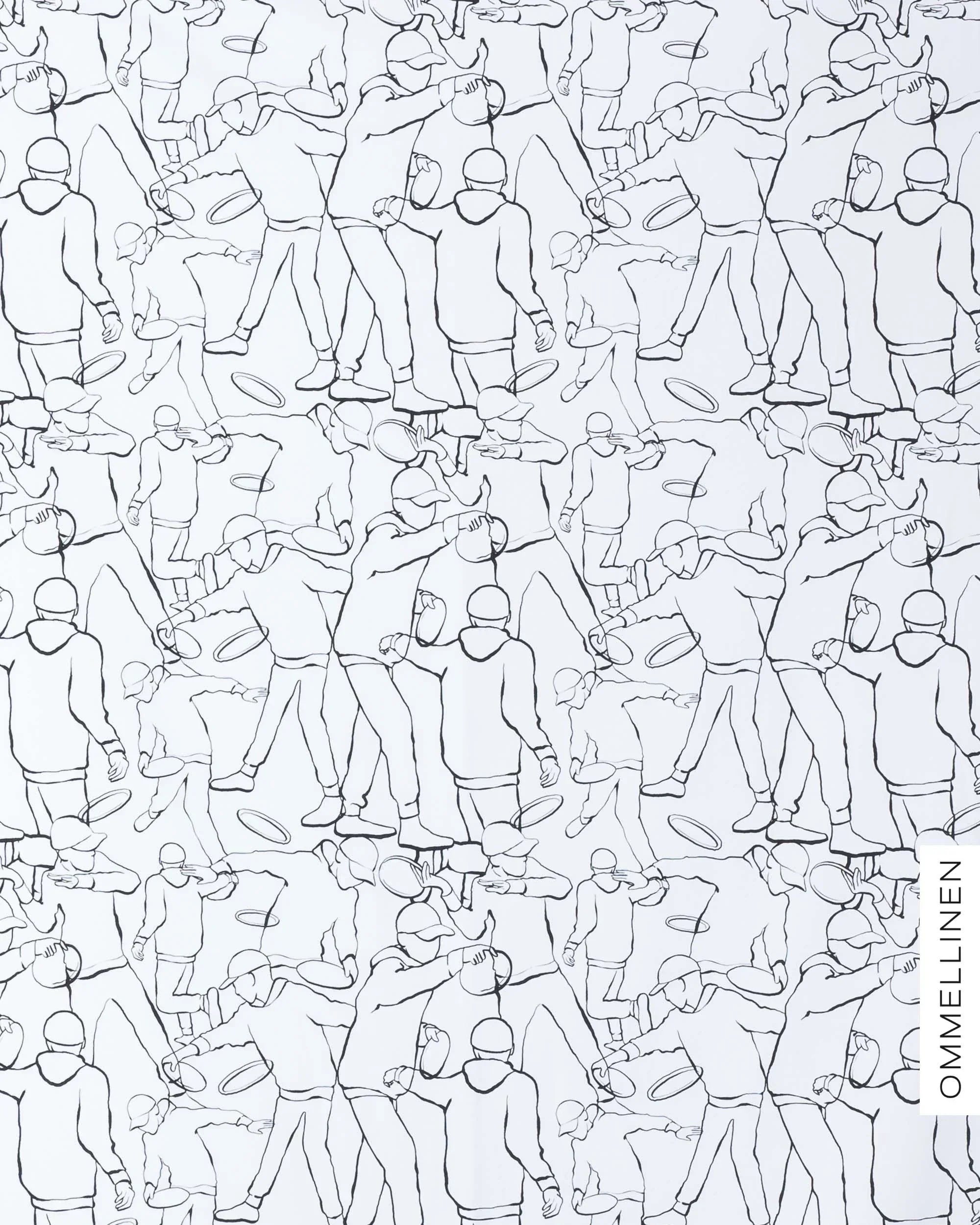 Joustocollege, Friba - mustavalkoinen - Ommellinen