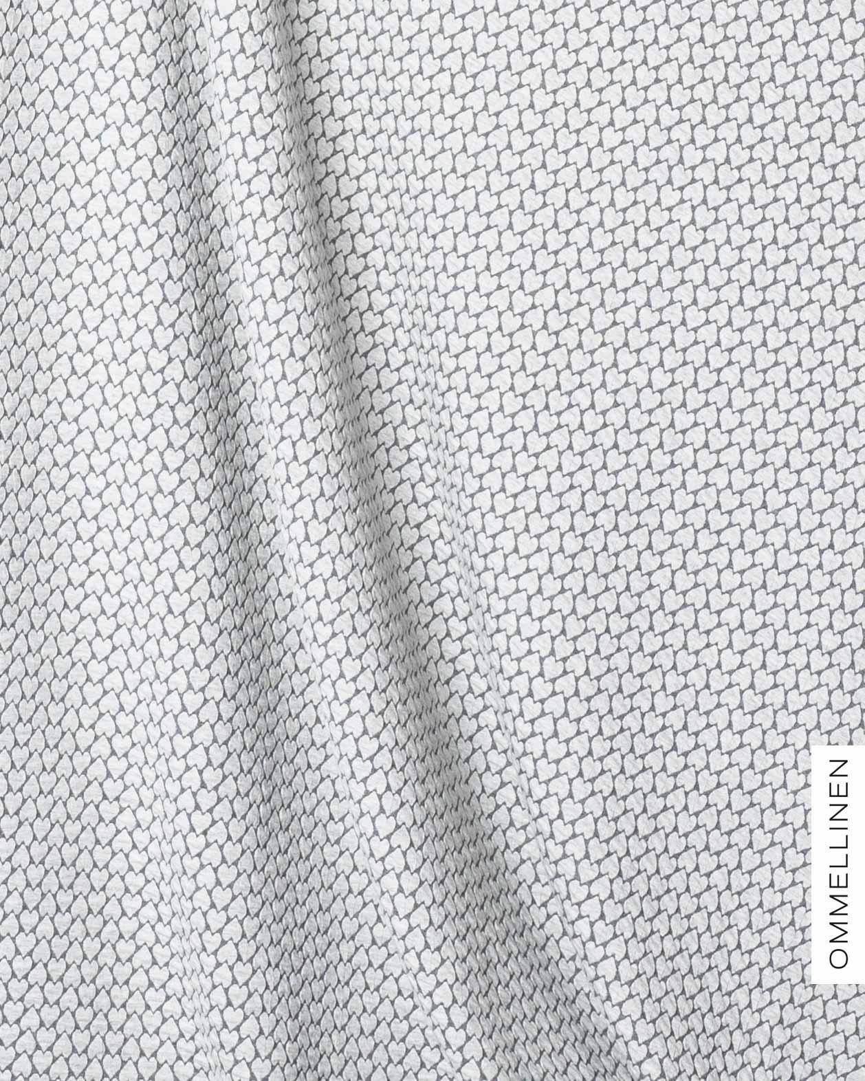 Luomupuuvillaneulos - PALA, Sydän - harmaa/harmaa - Ommellinen