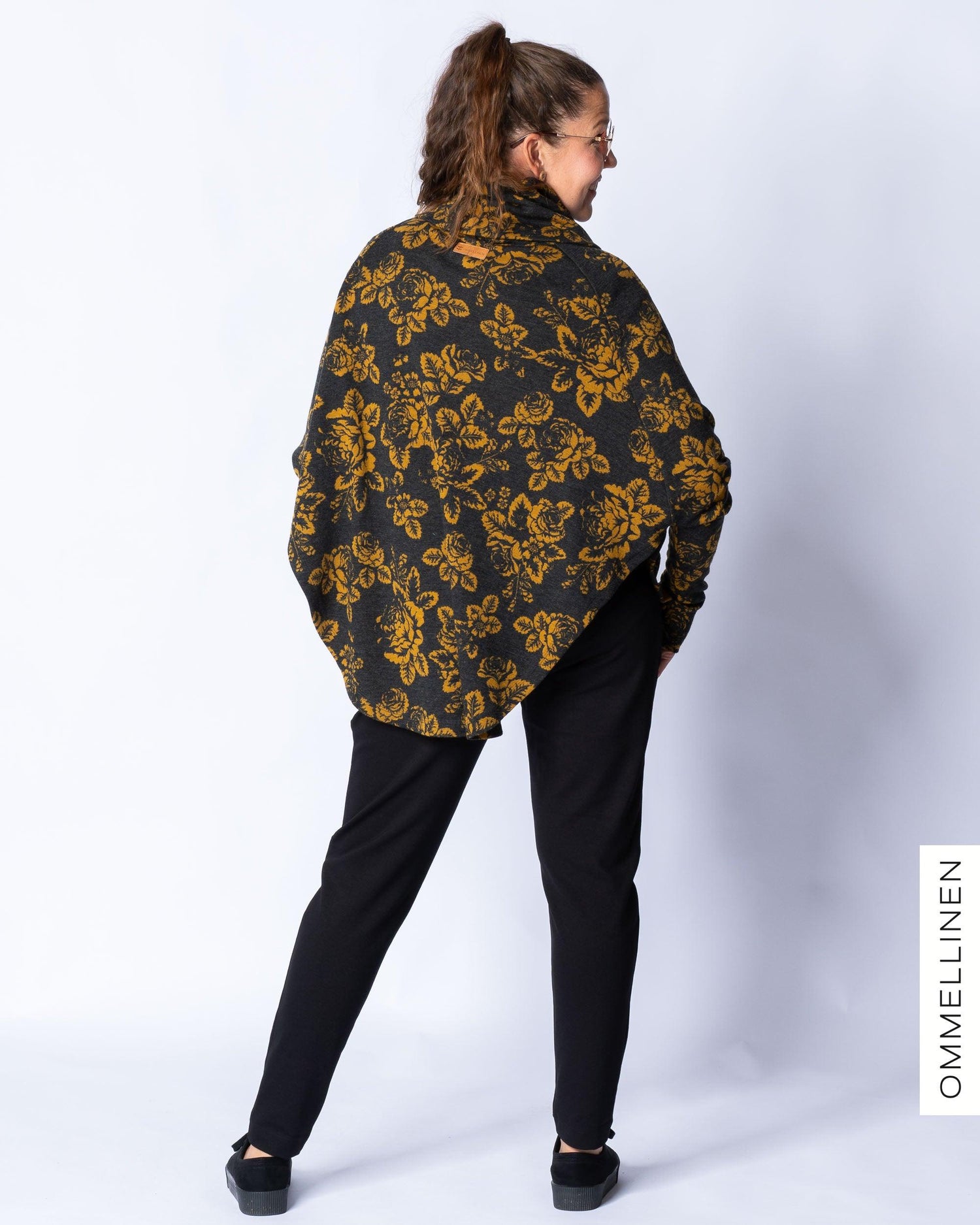 Pancho, Babushka Roses - harmaa/okra - Ommellinen