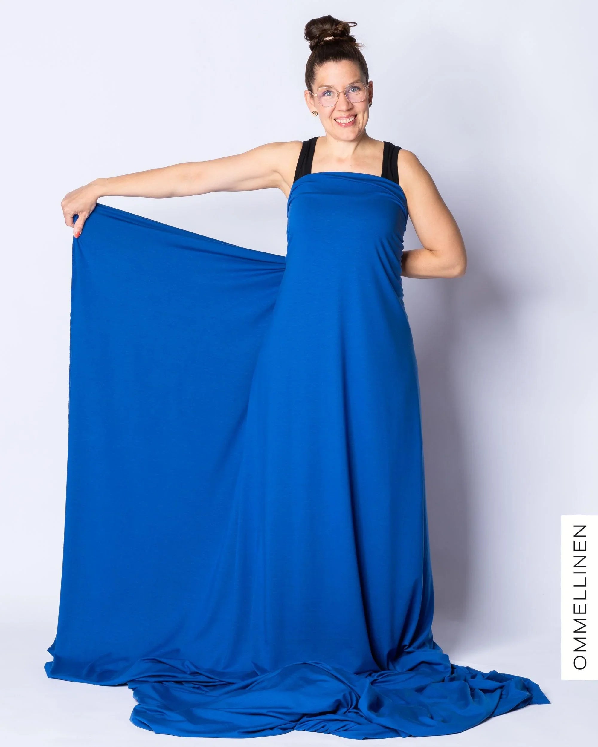 Tencel, sininen - Ommellinen