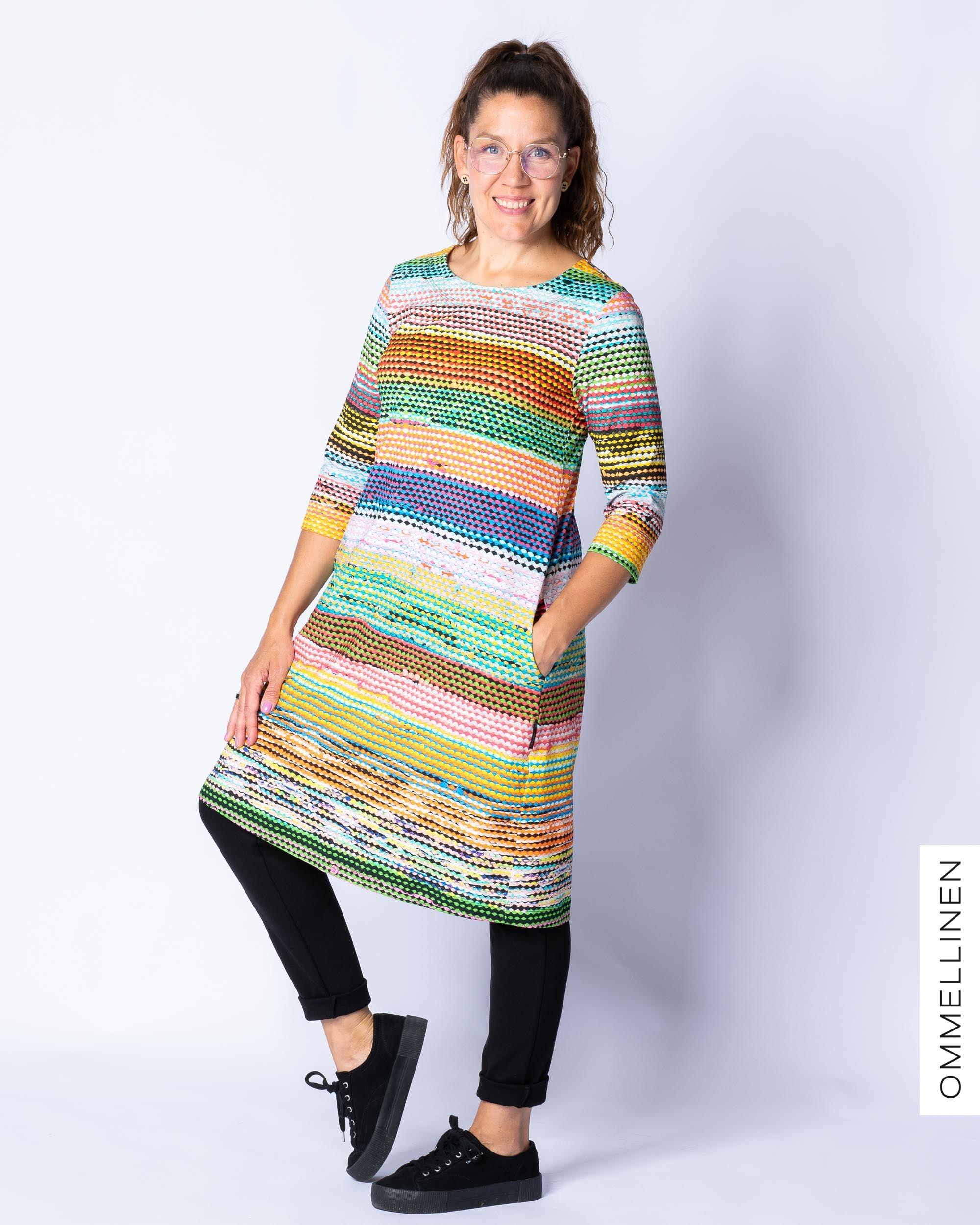 Vekkitunika, Räsy - moniväri - Ommellinen