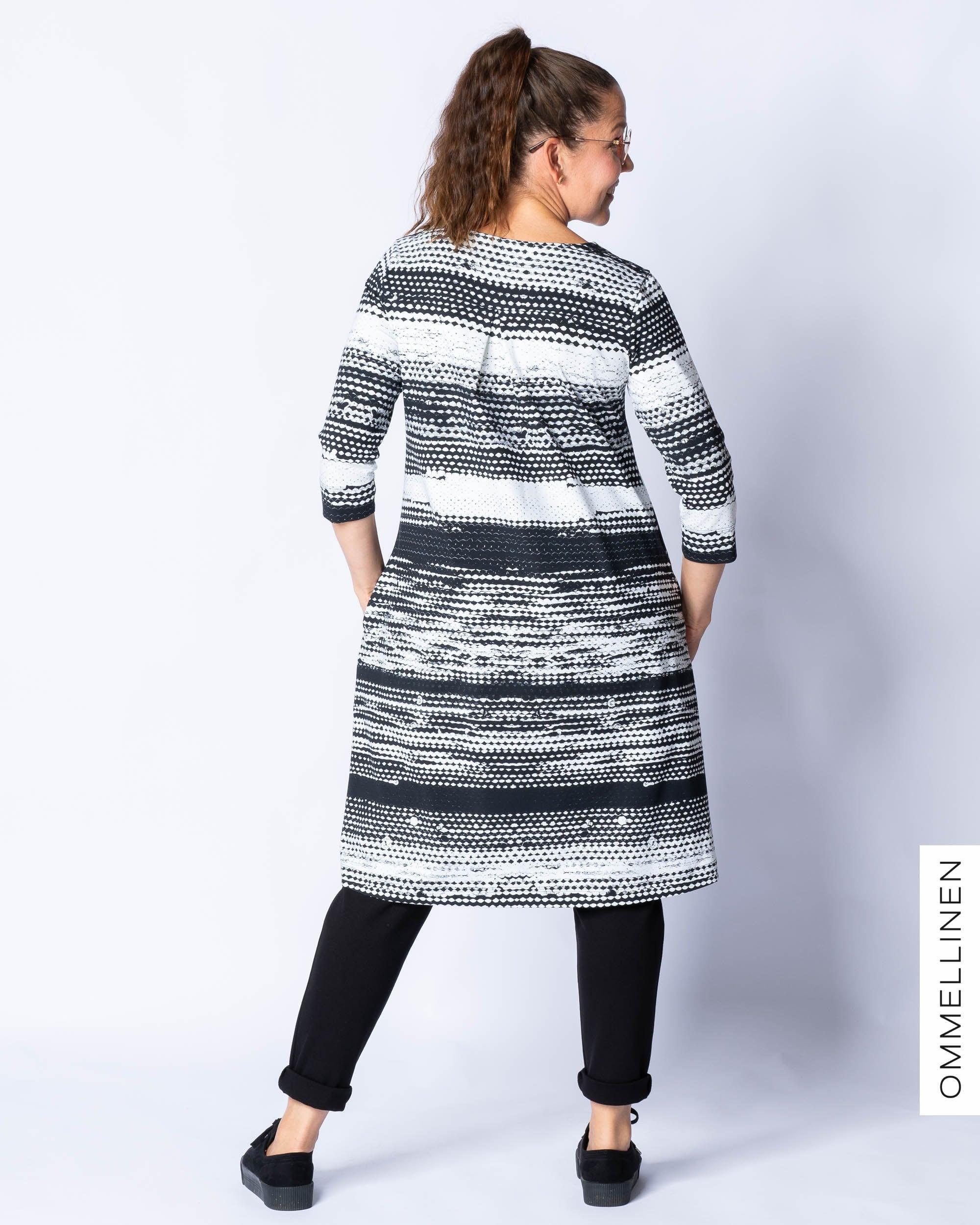 Vekkitunika, Räsy - mustavalkoinen - Ommellinen