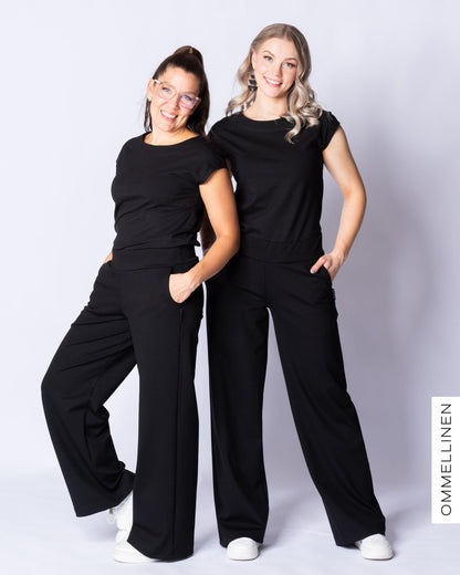 WHOOPS! LUOTTO pants, black - S / long