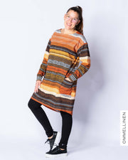 POCKET tunic, Lacepath - brown