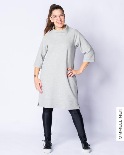 SÄRMÄ dress, melange grey