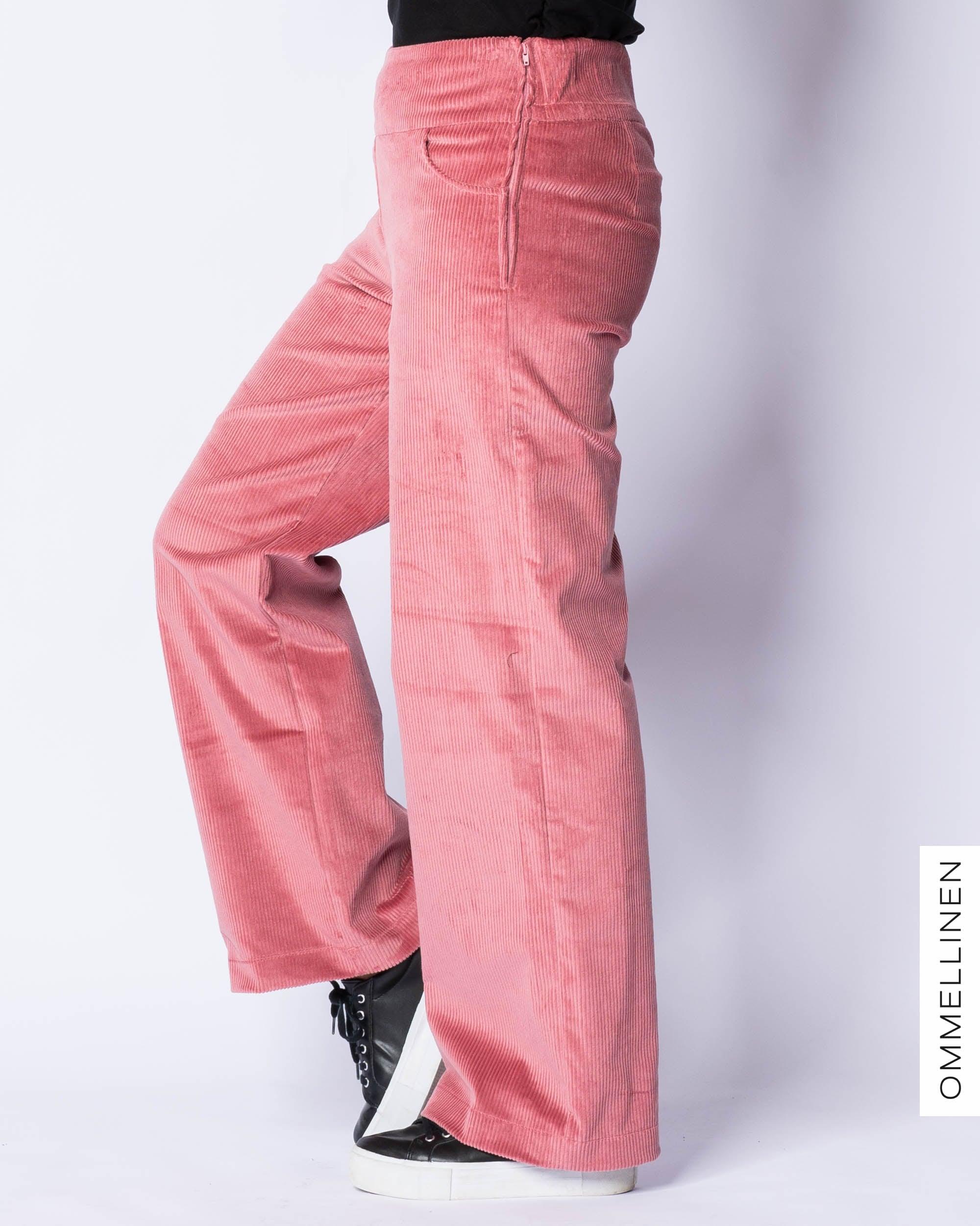 CORDUROY pants - LONG LENGTH, rose