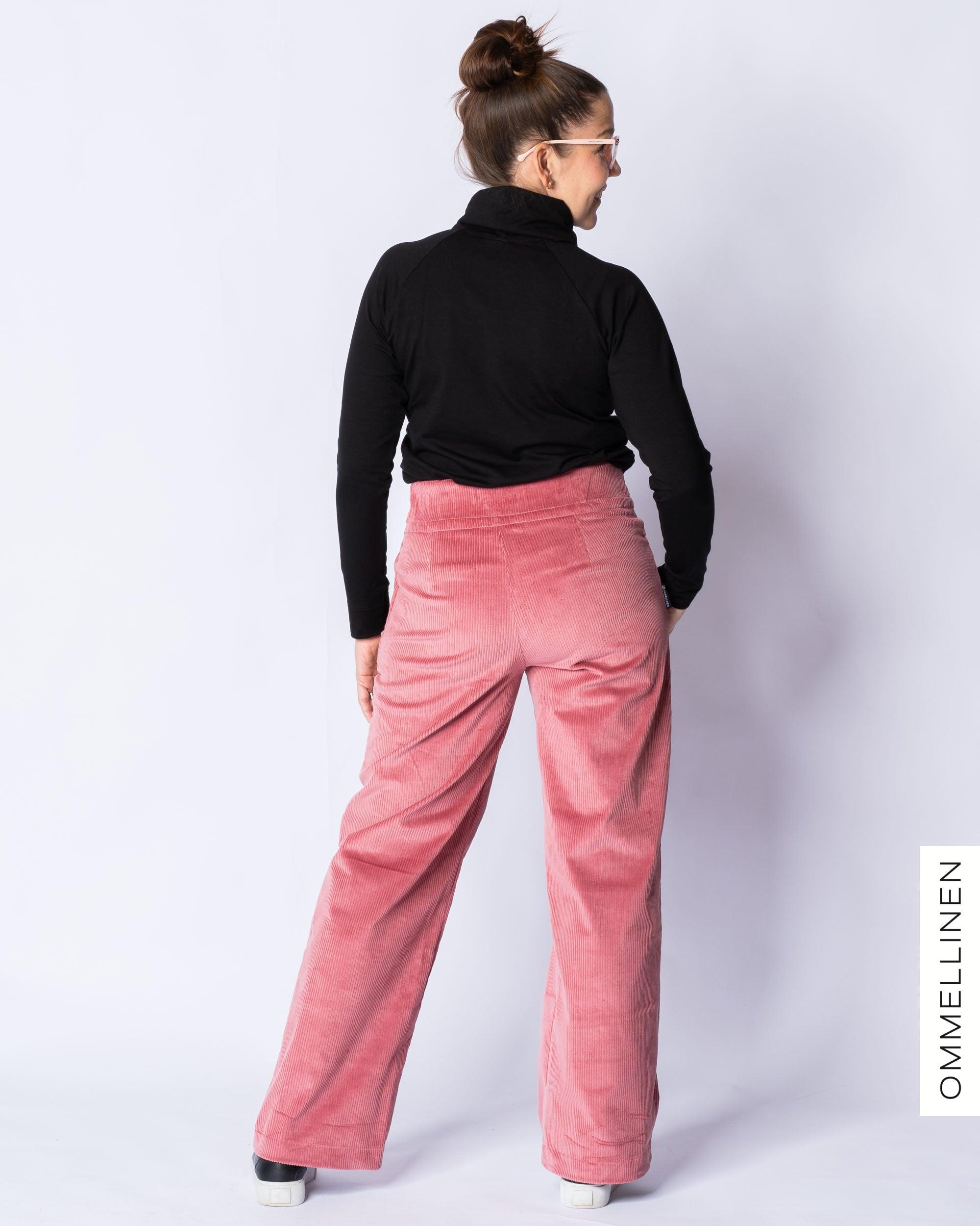 CORDUROY pants - LONG LENGTH, rose