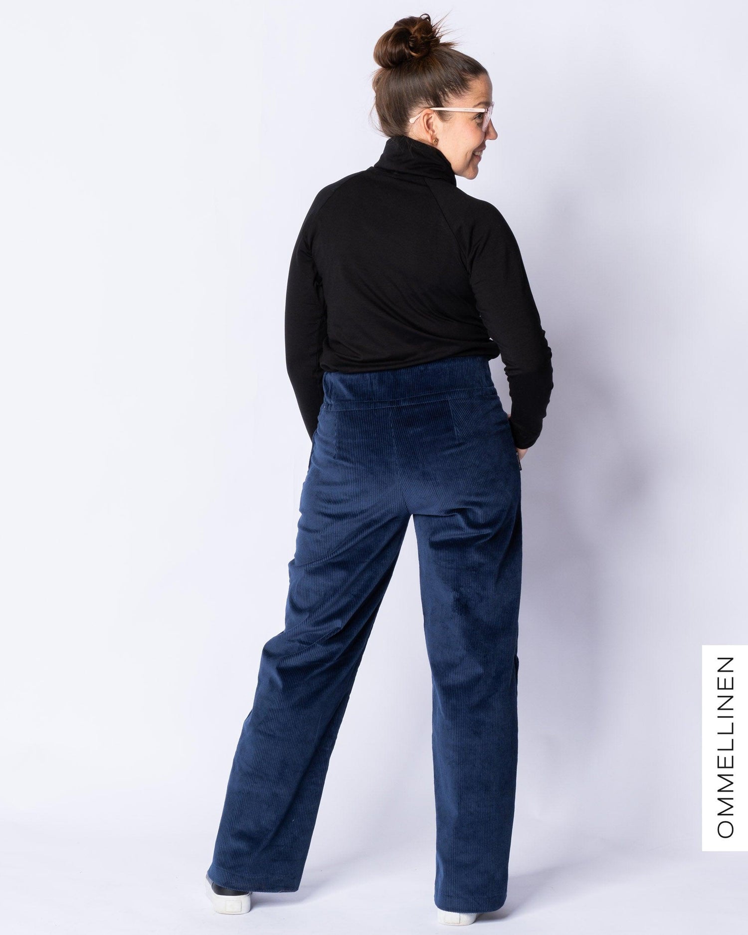 CORDUROY pants - LONG LENGTH, blue