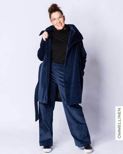 CORDUROY pants - LONG LENGTH, blue