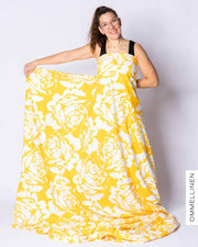 Jersey, Babushka Roses Giant - yellow/white
