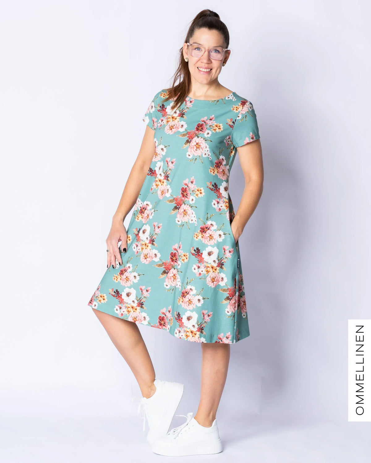 DRESS tunic - short sleeve, Vieno - water green
