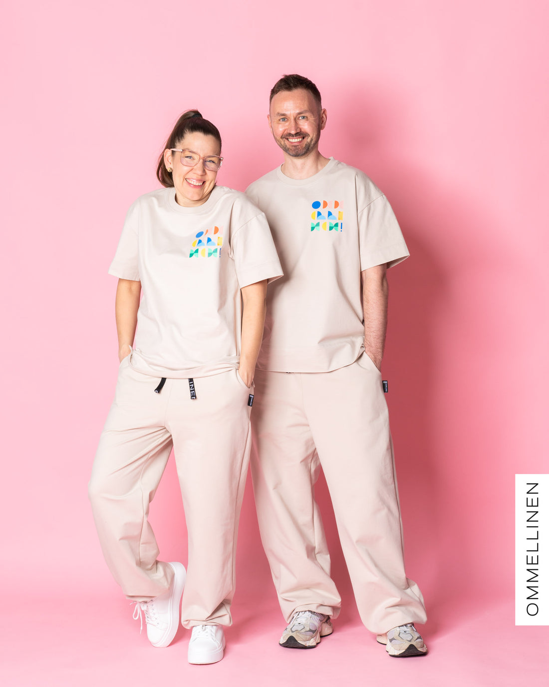 WHOOPS! MIKI -pants, sand - M