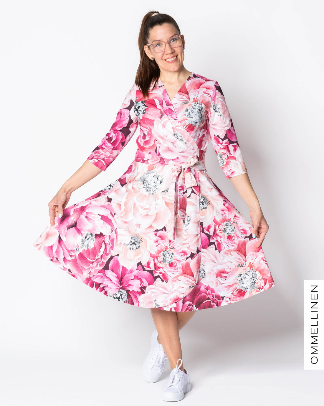 WHOOPS! WRAP dress, Ikuisuus - pink - XXXL