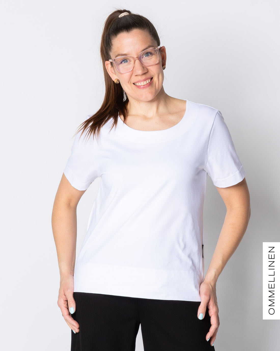 WHOOPS! TEEPPARI t-shirt, white - slight II-quality - L