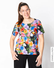 TEEPPARI t-shirt, Tropiikki - lilac