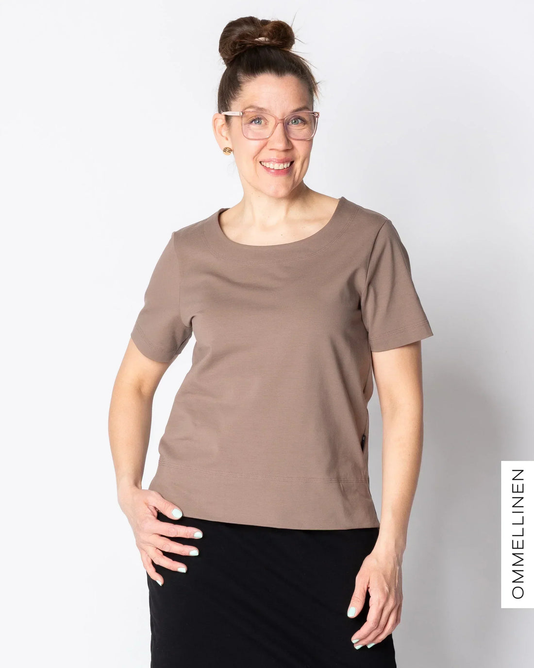 WHOOPS! TEEPPARI t-shirt, brown - S