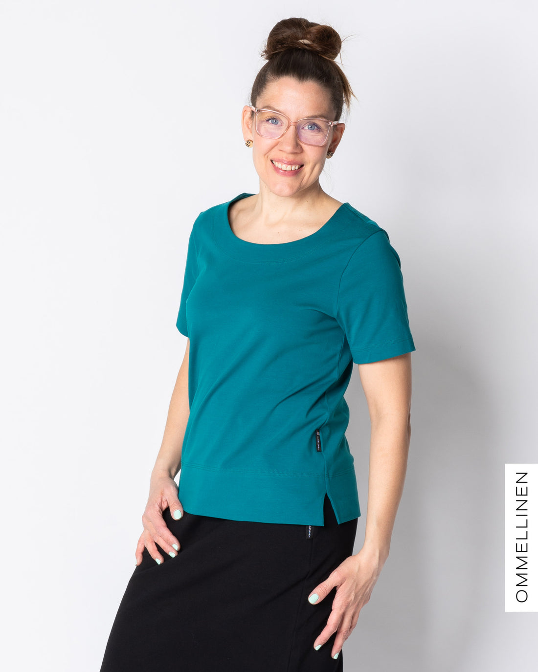 WHOOPS! TEEPPARI t-shirt, turquoise - L