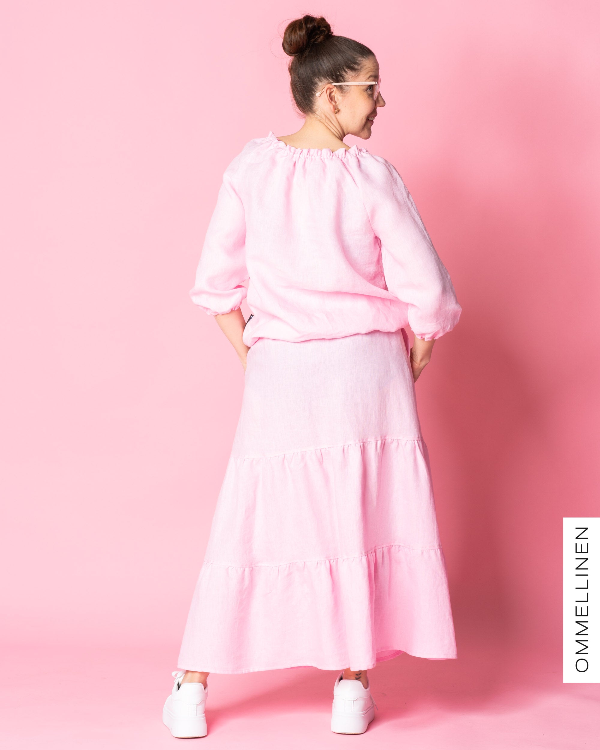LINEN shirt, light pink