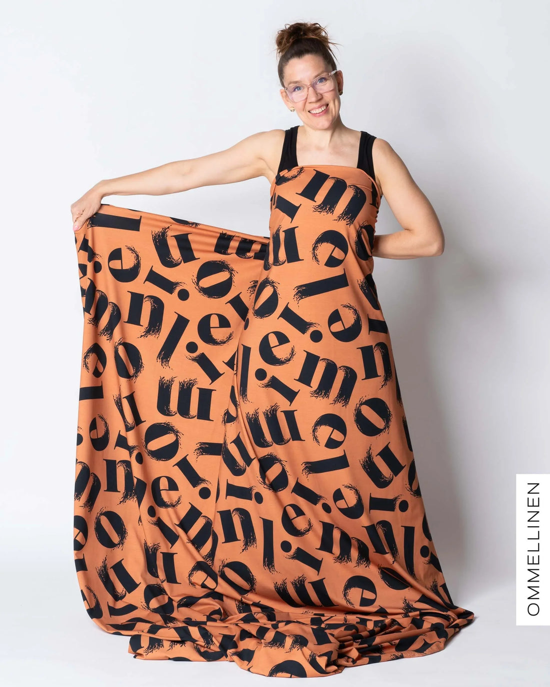 Jersey - PRE-CUT, Kirjaimet - brown, slight II-quality