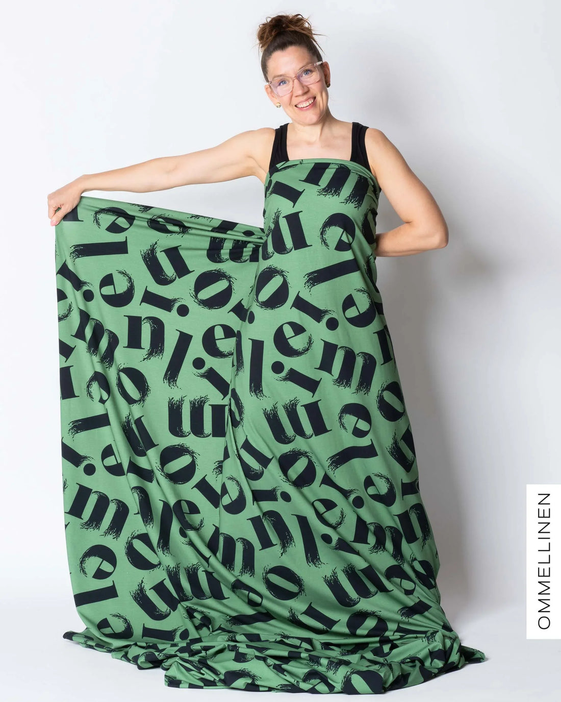 Jersey - PRE-CUT, Kirjaimet - green