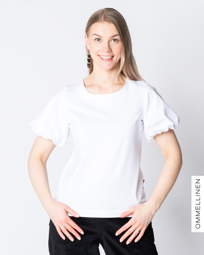 WHOOPS! PUFFI t-shirt, white - XXXL