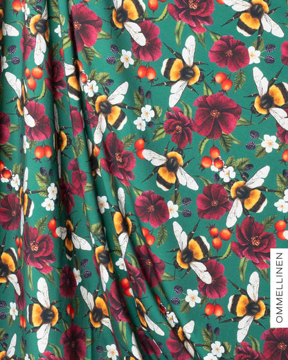 Jersey - PRE-CUT, Pörriäinen - ocean green