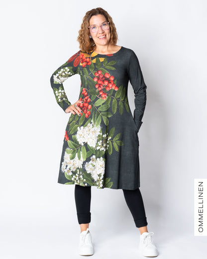 WHOOPS! DRESS tunic, Giant pihlaja - grey - S