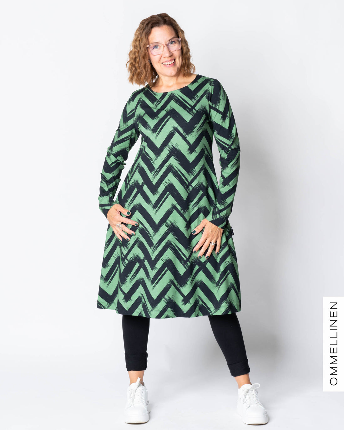 WHOOPS! DRESS tunic, Siksak - green - XXL