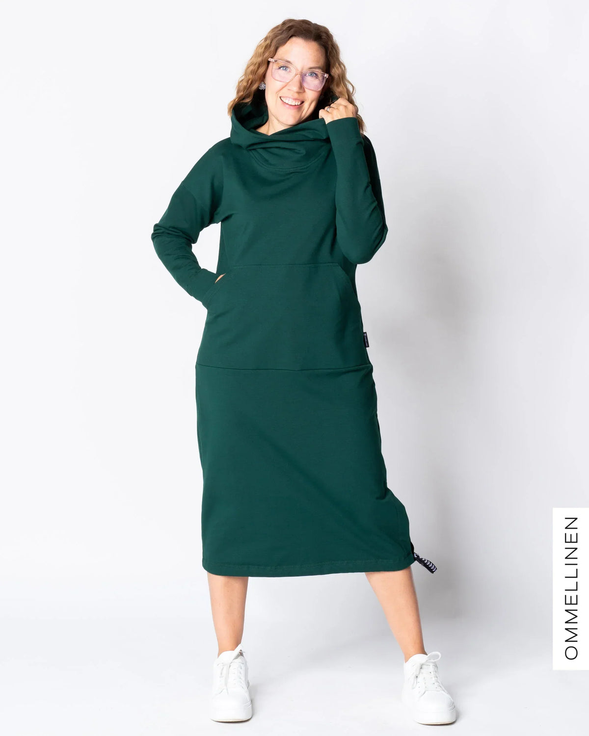 COLLARI dress, emerald