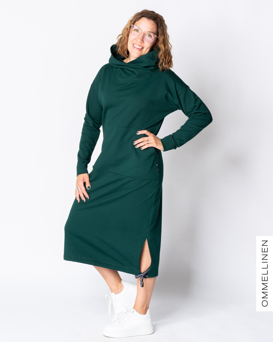 COLLARI dress, emerald
