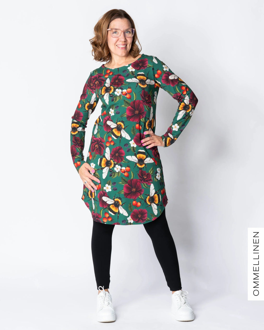 KAMOON tunic, Pörriäinen - ocean green