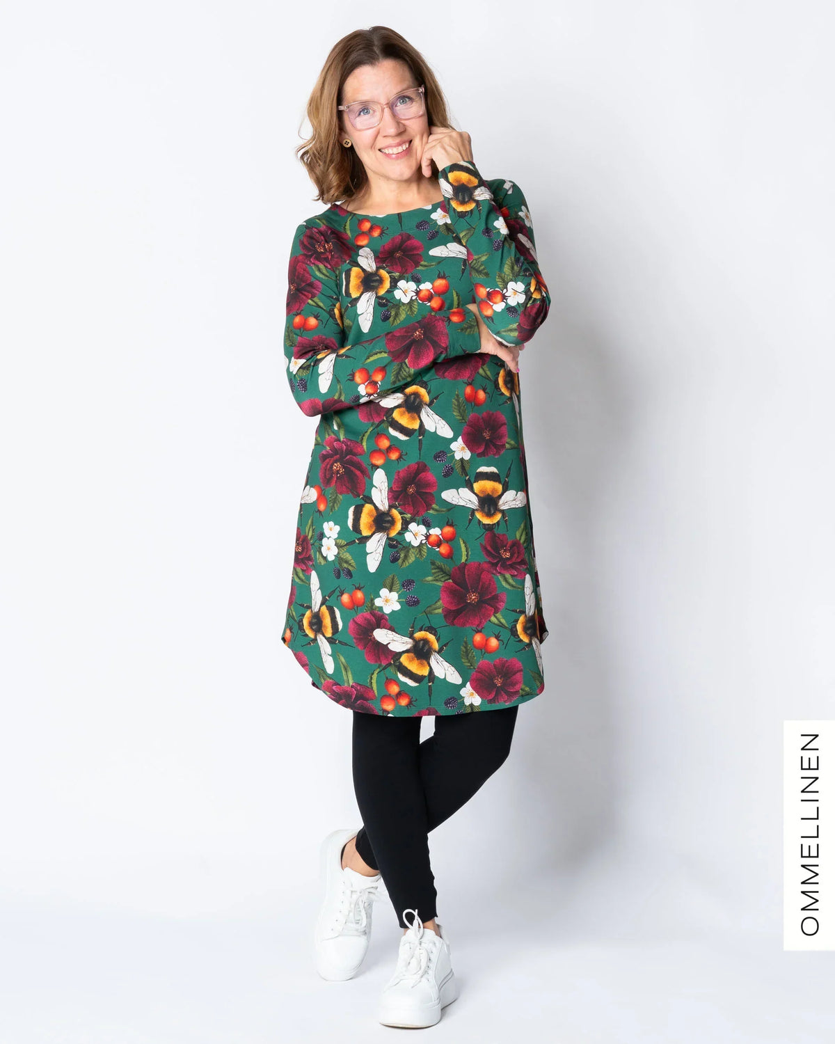 KAMOON tunic, Pörriäinen - ocean green