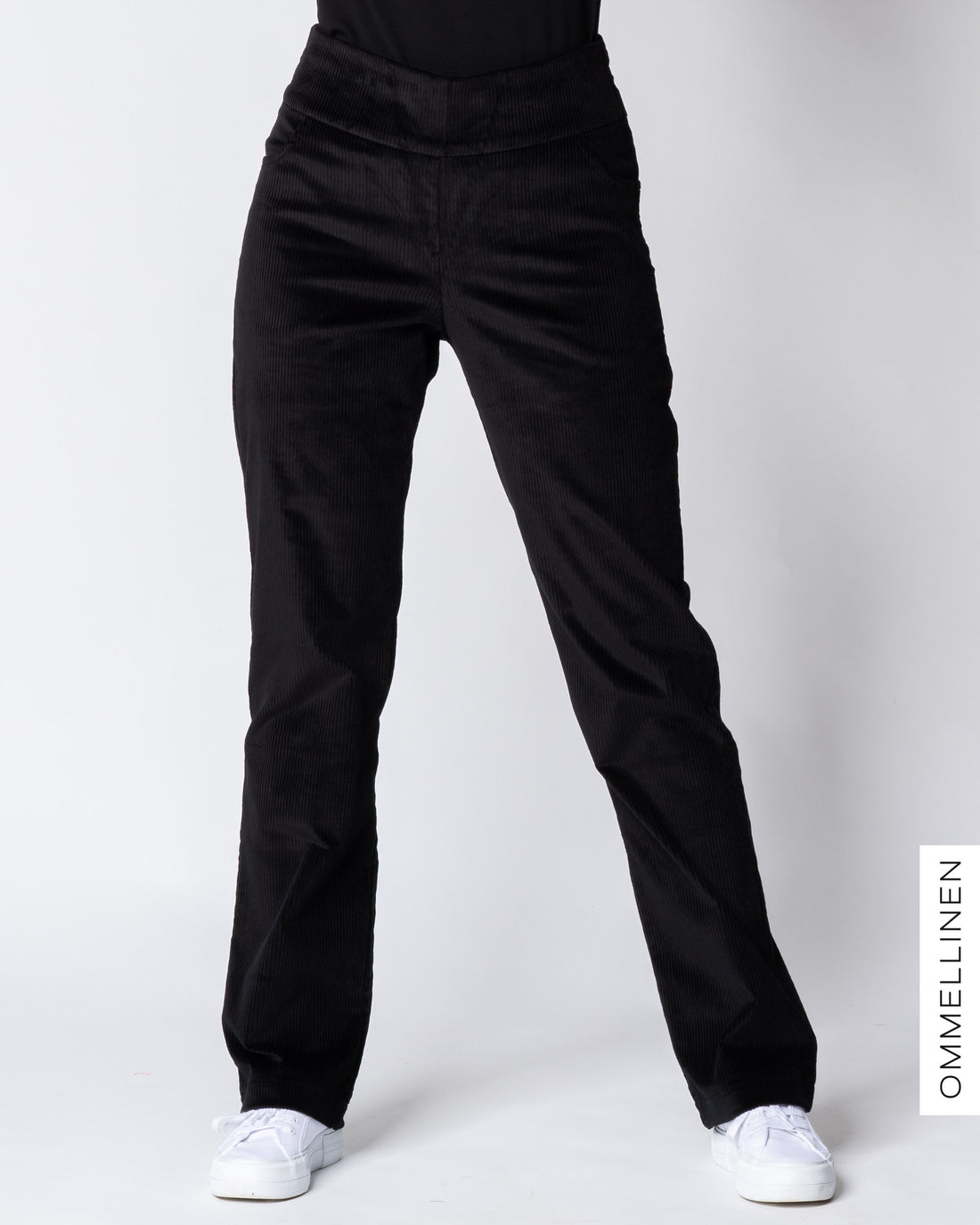 POCKET corduroy pants - NORMAL LENGTH, black