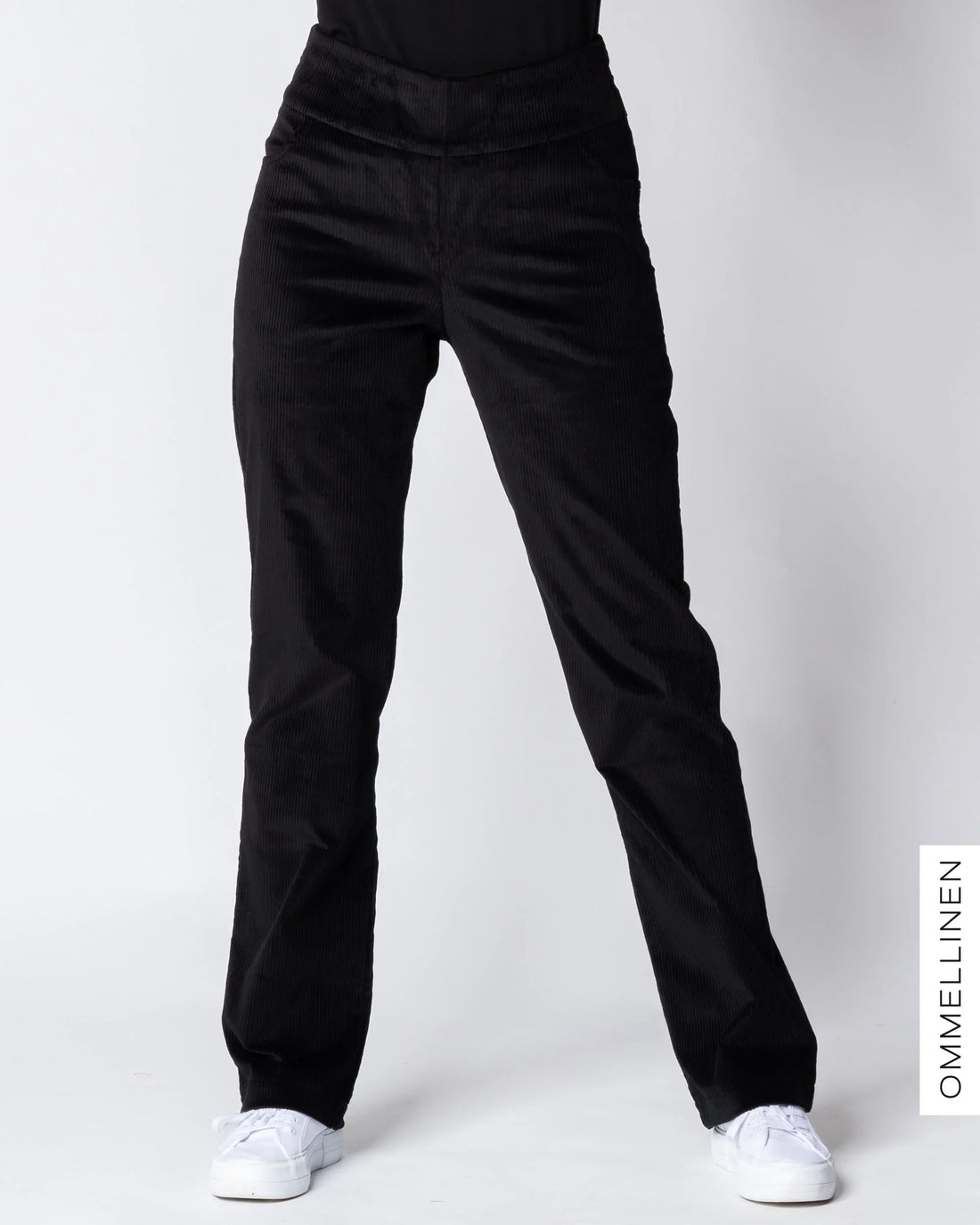 POCKET corduroy pants - NORMAL LENGTH, black