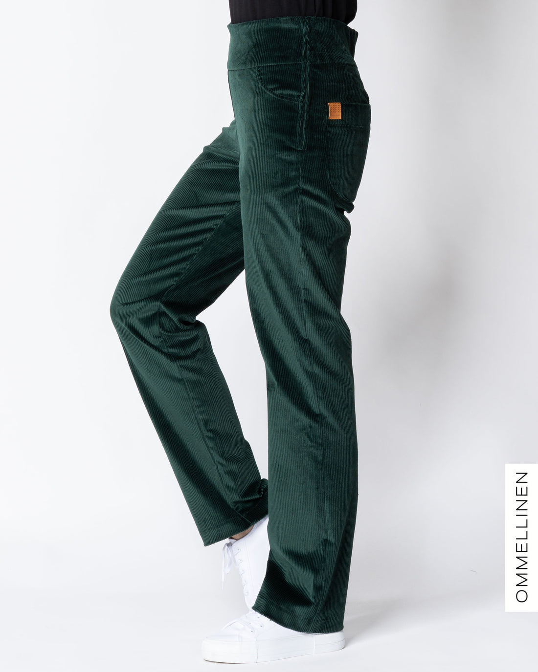 POCKET corduroy pants - NORMAL LENGTH, green
