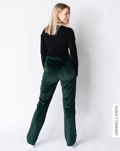 POCKET corduroy pants - NORMAL LENGTH, green