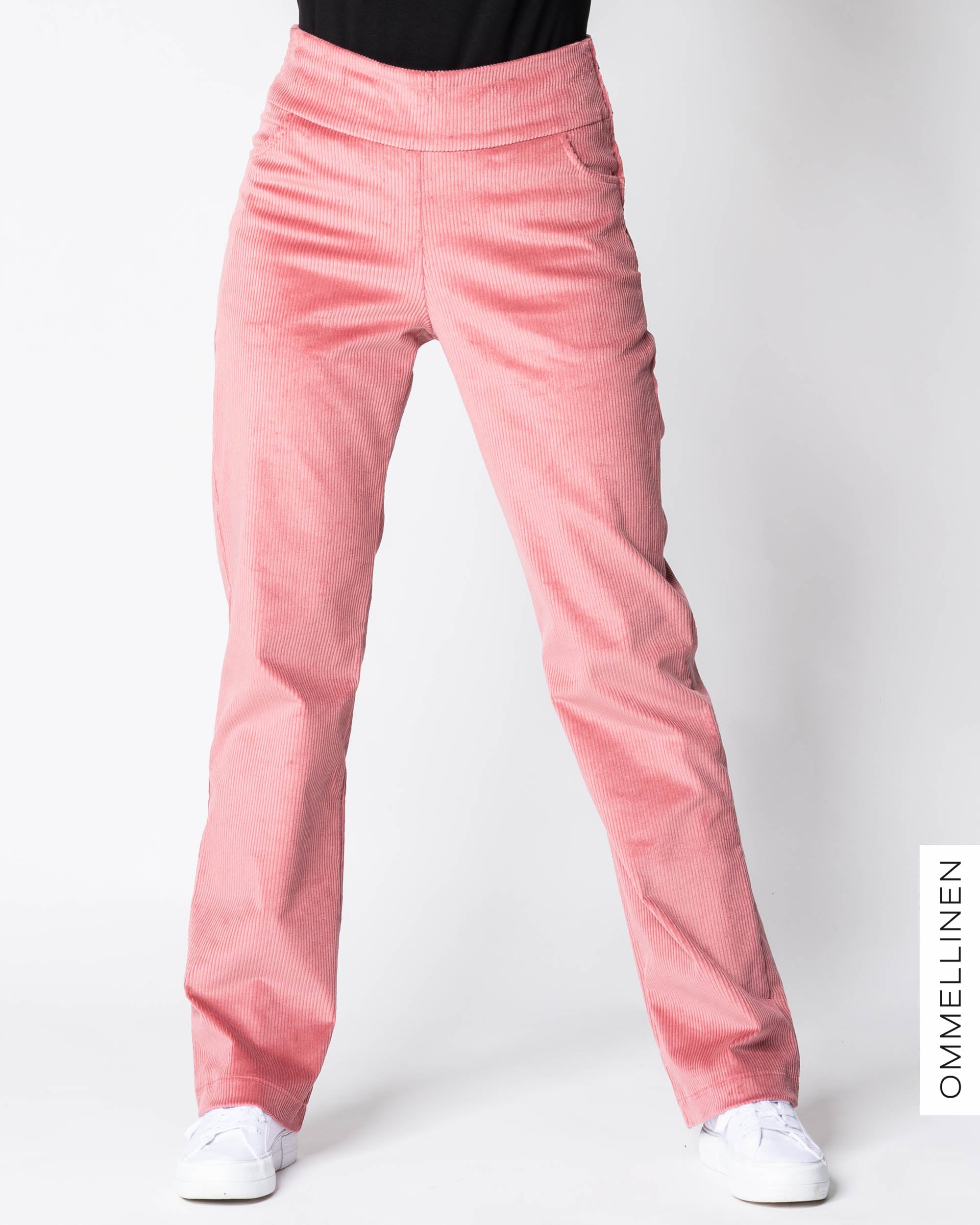 POCKET corduroy pants - LONG LENGTH, rose