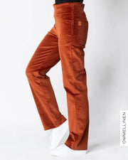 POCKET corduroy pants - NORMAL LENGTH, burnt orange