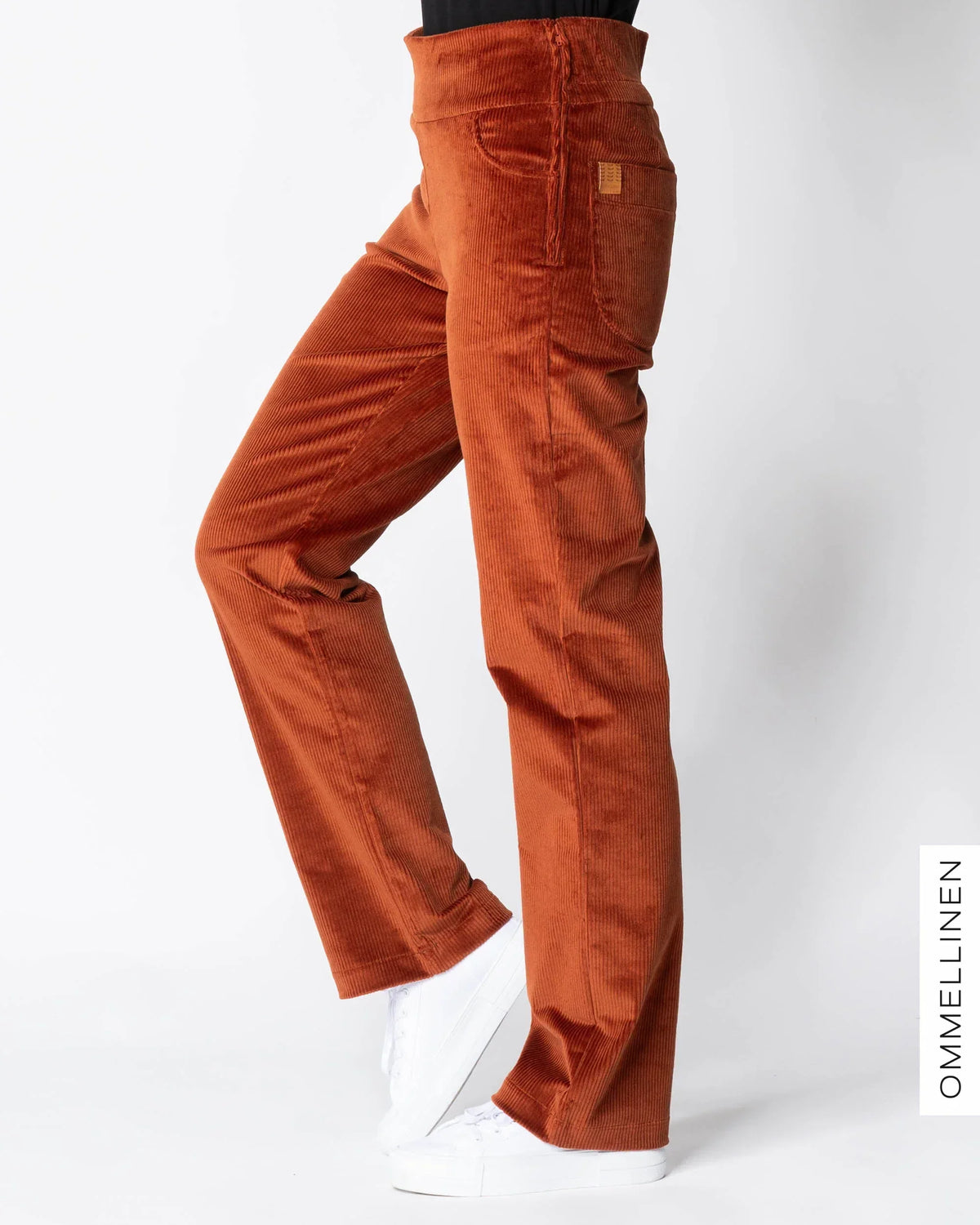 POCKET corduroy pants - NORMAL LENGTH, burnt orange