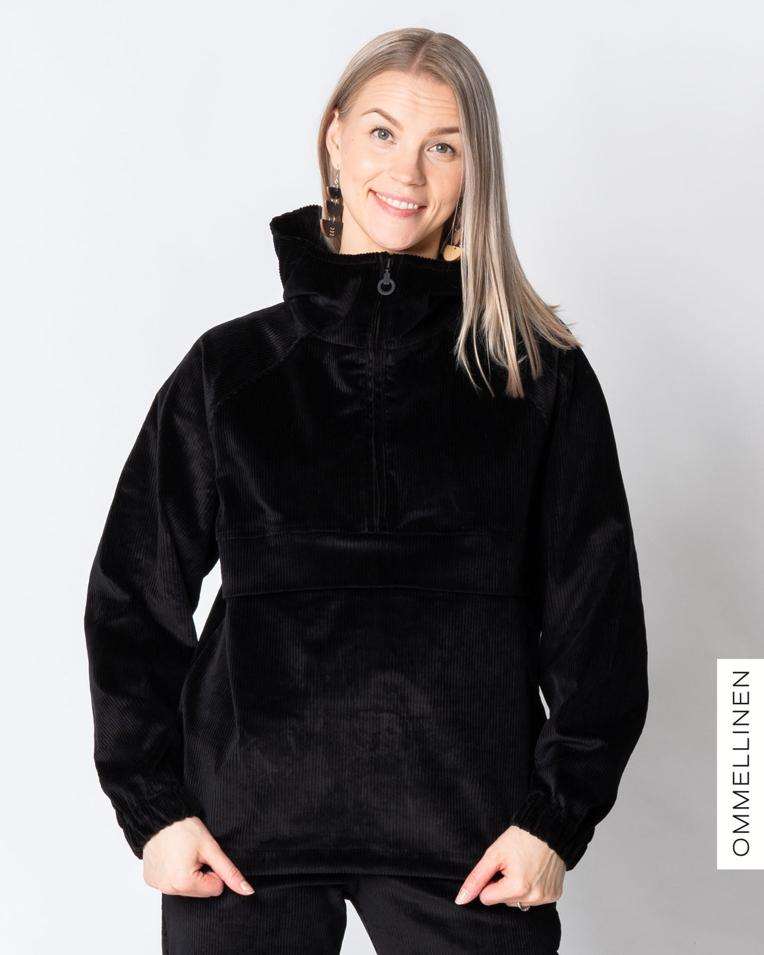 ANORAK - corduroy, black